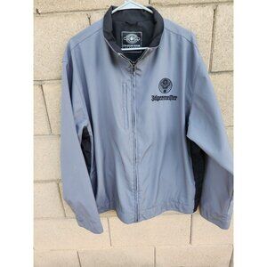 Jaegermeister Logo Silver gray Jacket Mens Size XL Charles River Rain/ Snow gear